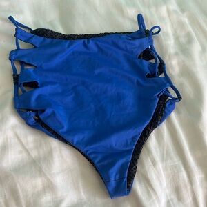 Blue high waisted, acacia bottoms